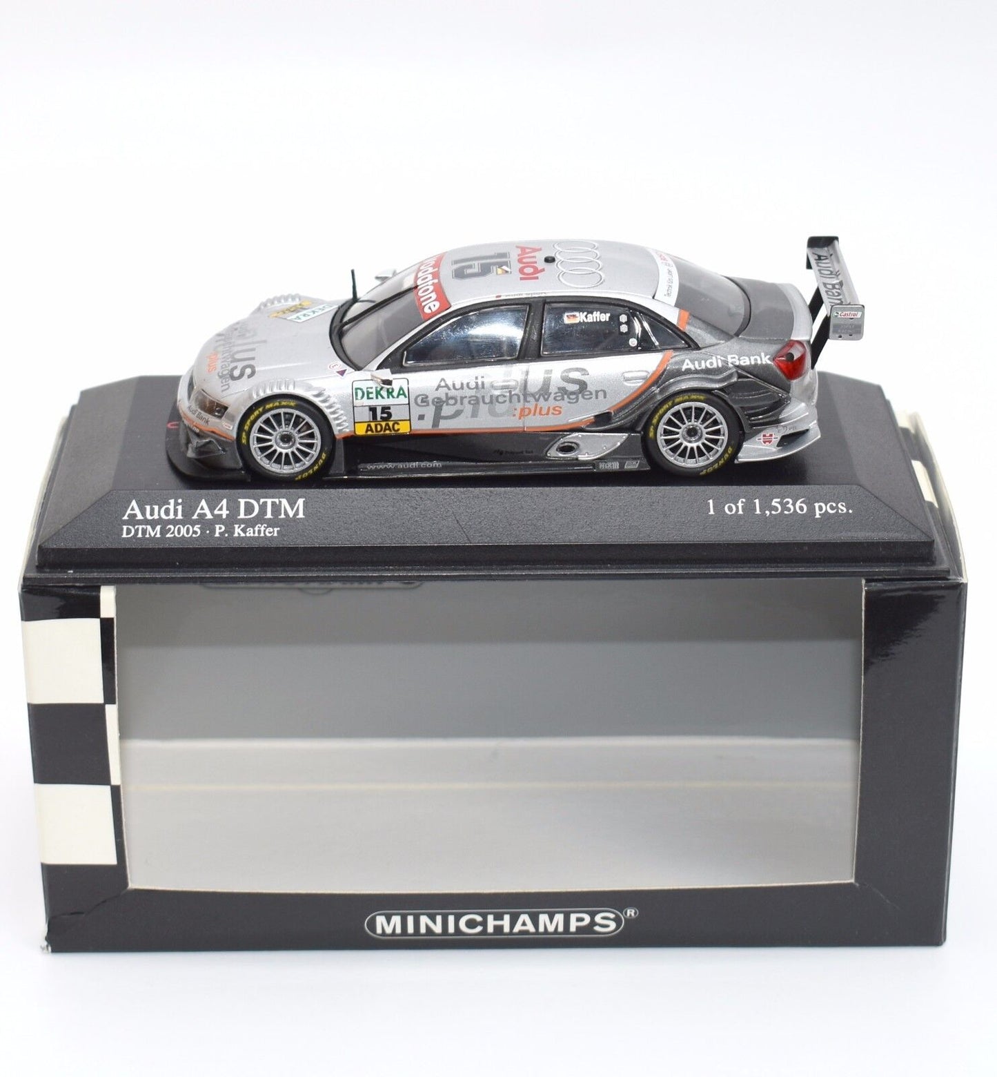 Minichamps 1:43 Audi A4 – Pierre Kaffer – Audi Sport Team Joest #15 DTM 2005 400051415