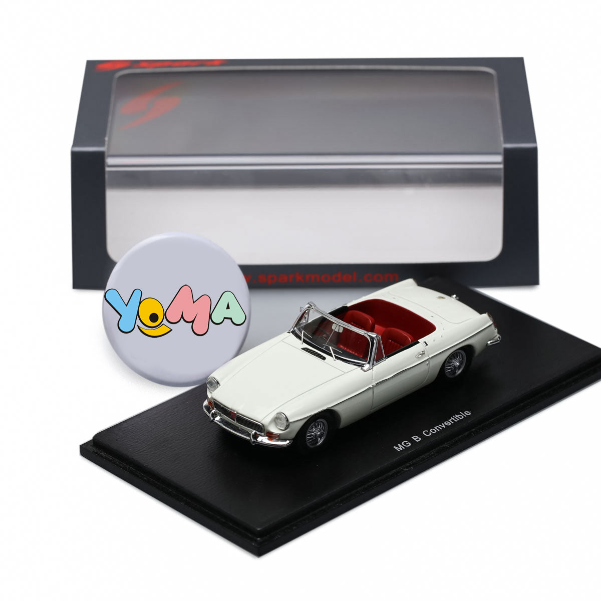 Spark 1:43 MG MGB Convertible 1966 White S4139