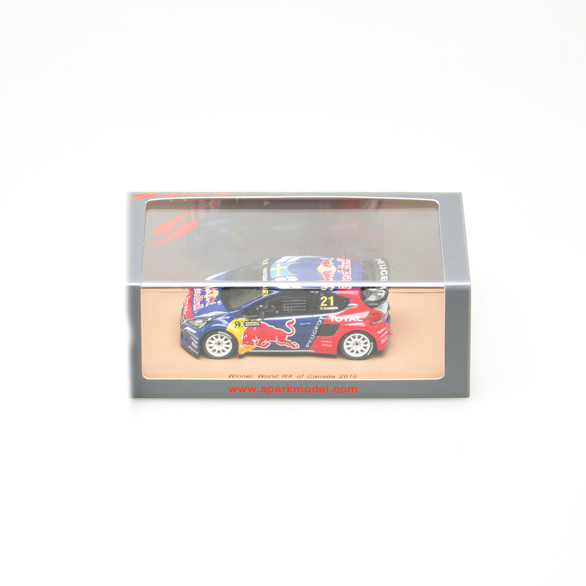 Spark 1:43 Peugeot 208 WRX #21 Timmy Hansen Winner World RX of Canada 2016 S5194