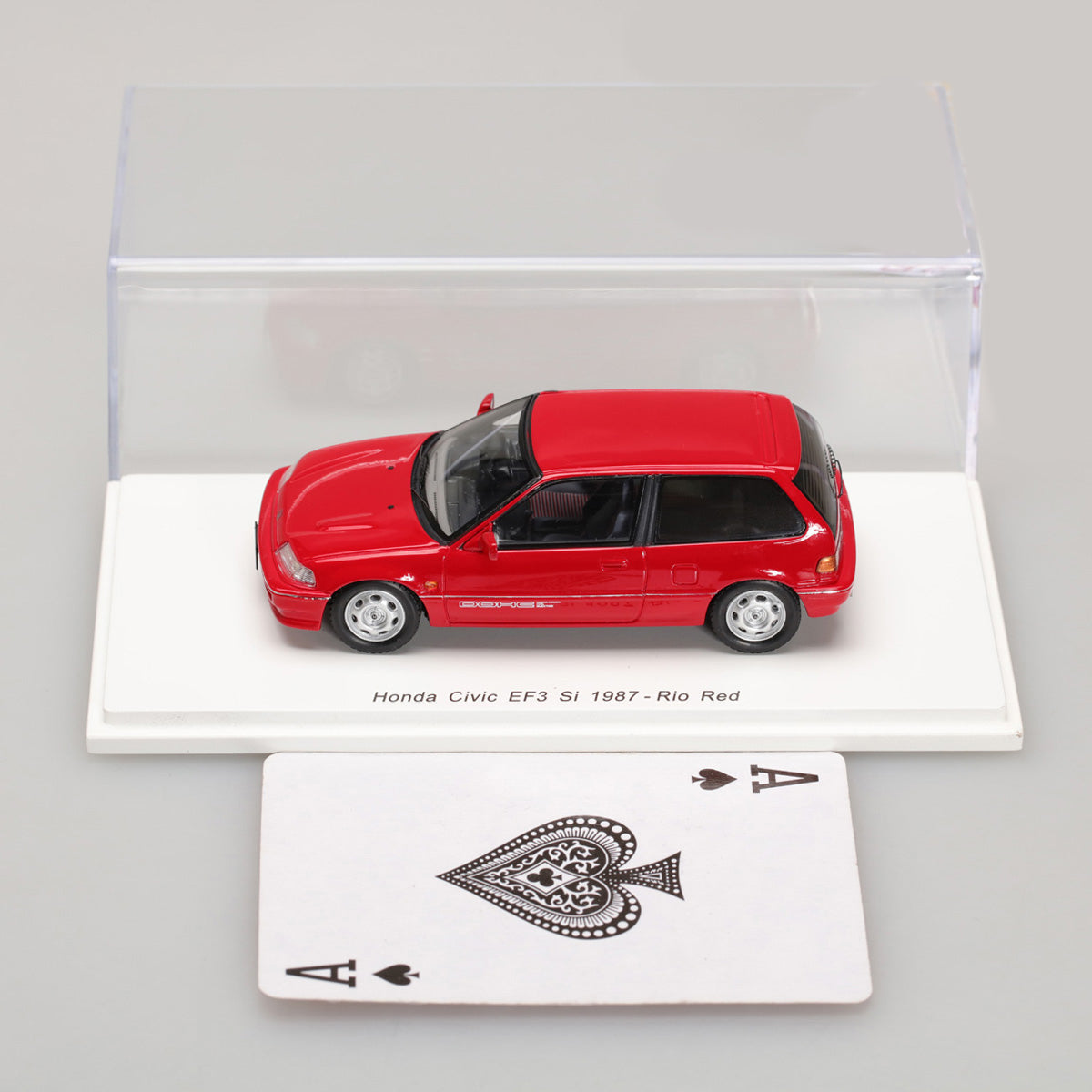 Spark 1:43 Honda Civic EF3 Si 1987 Rio Red S5451