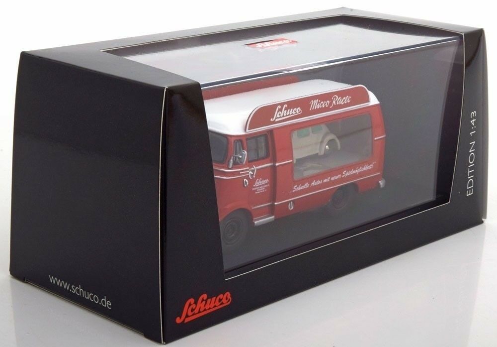 Schuco 1:43 Mercedes Benz L319 promotion car Schuco Micro Racer with Piccolo Volkswagen Beetle 450335400