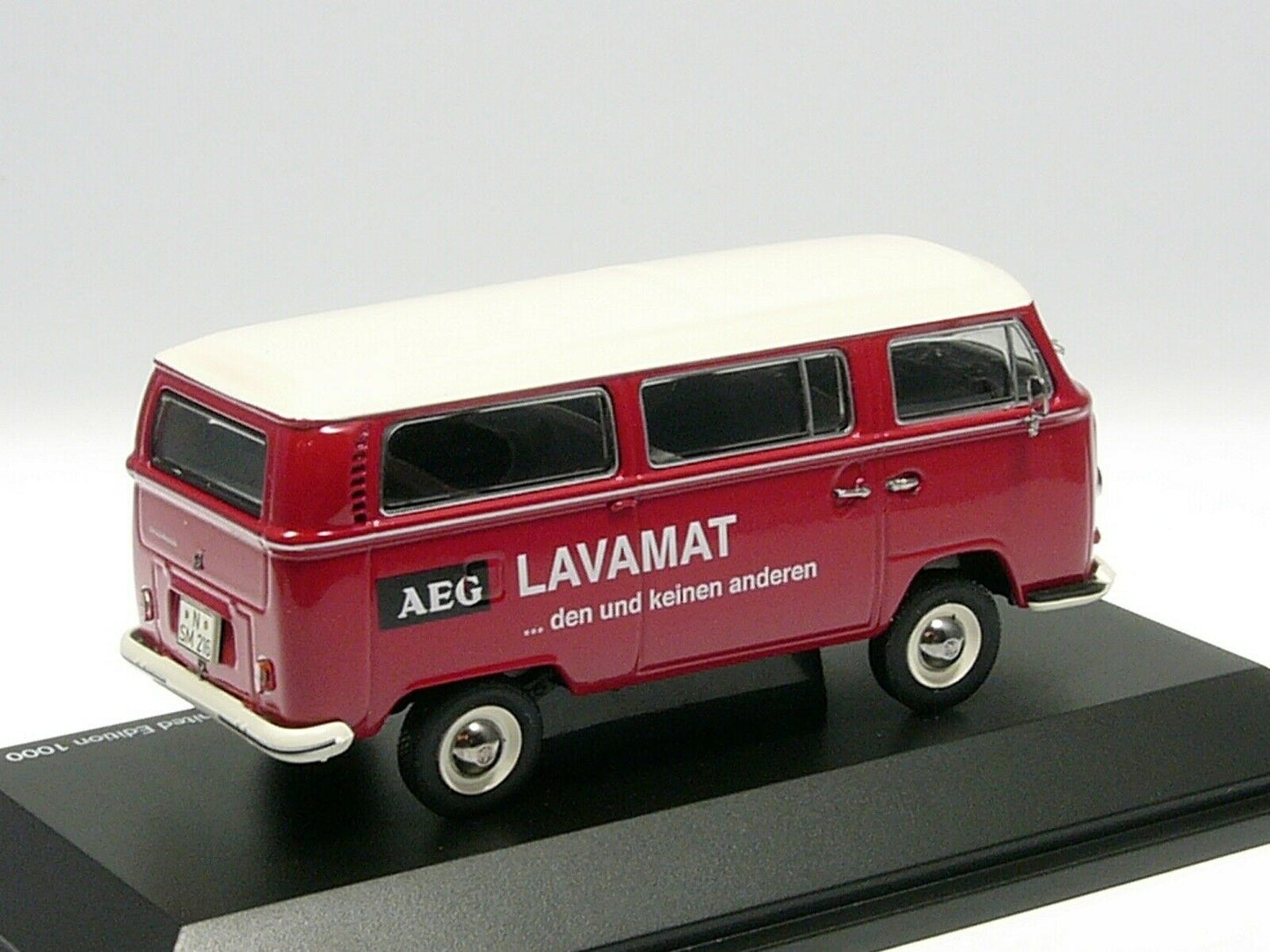 Schuco 1/43 Volkswagen T2a Bus L Luxus AEG Lavamat red 450334300