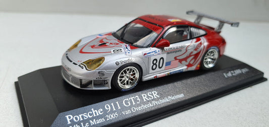 Minichamps 1:43 Porsche 911 GT3 RSR Van Overbeek/Pechnik/Neiman Flying Lizard Motorsports #80 24H Le Mans 2005 400056480