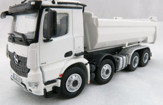 NZG 1:50 Mercedes-Benz Arocs 8X4 Halfpipe Tipper White NZG905/40