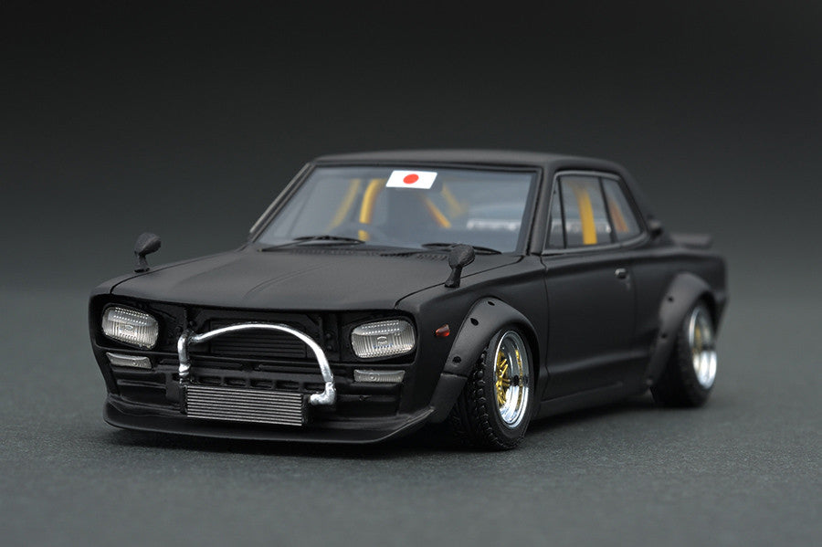 Ignition 1:43 LB-WORKS Hakosuka 2Door Matte Black IG0716