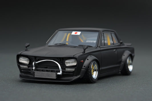 Ignition 1:43 LB-WORKS Hakosuka 2Door Matte Black IG0716