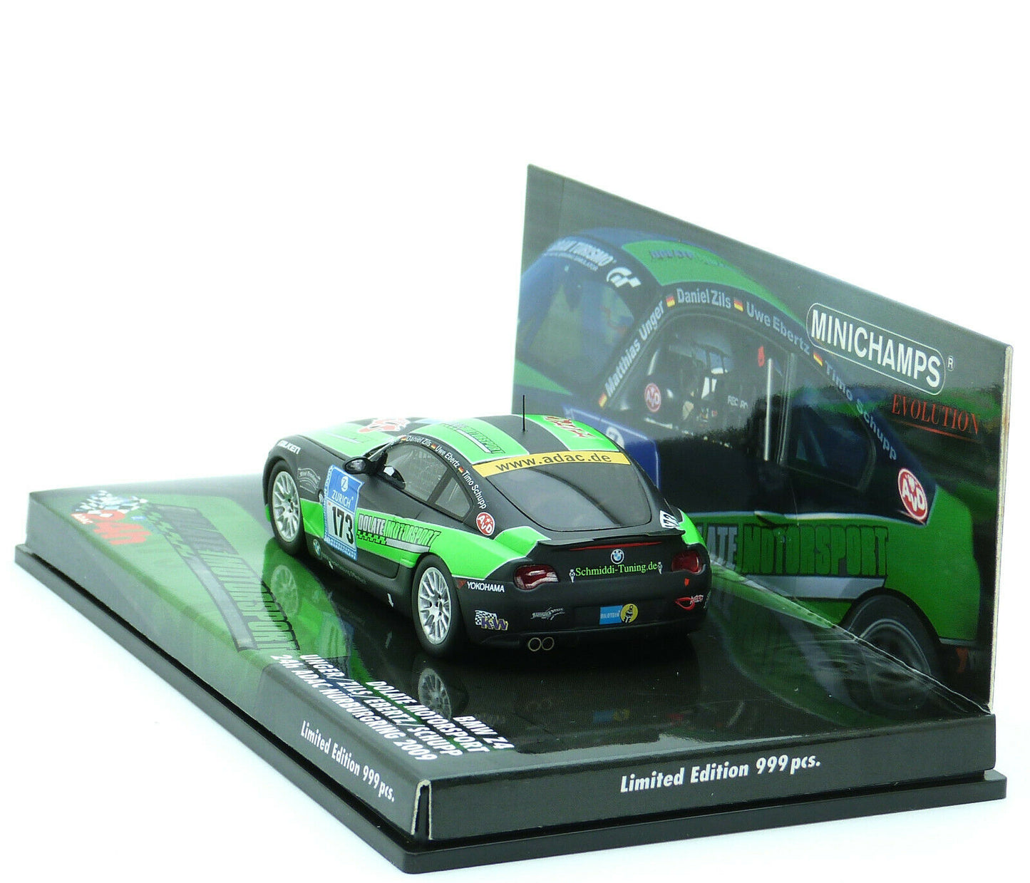 Minichamps 1:43 BMW Z4 Unger/Zils/Ebertz/Schupp #173 24H Nurburgring 2009 437092773