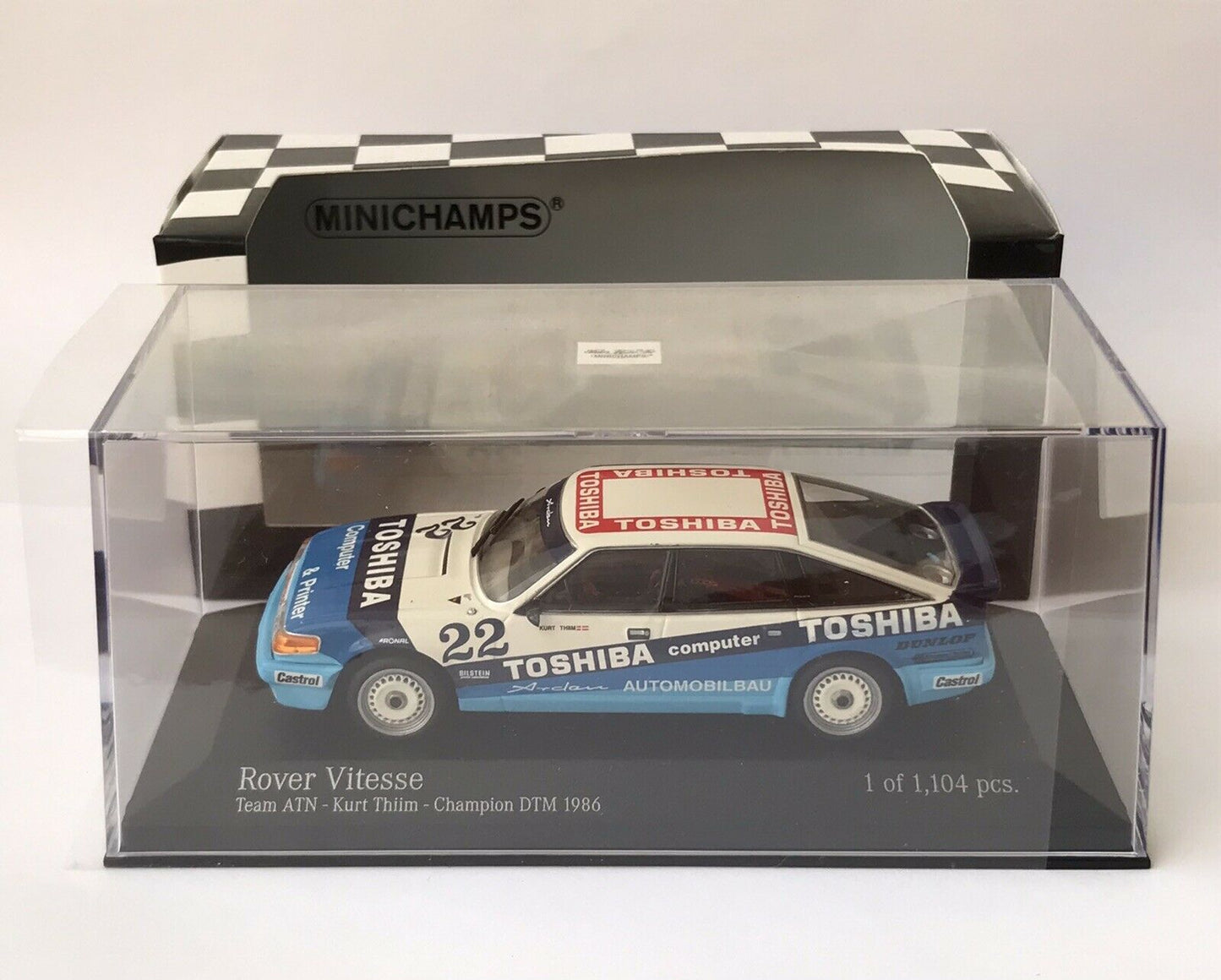 Minichamps 1:43 Rover Vitesse Team ATN Kurt Thiim #22 Champion DTM 1986 400861322