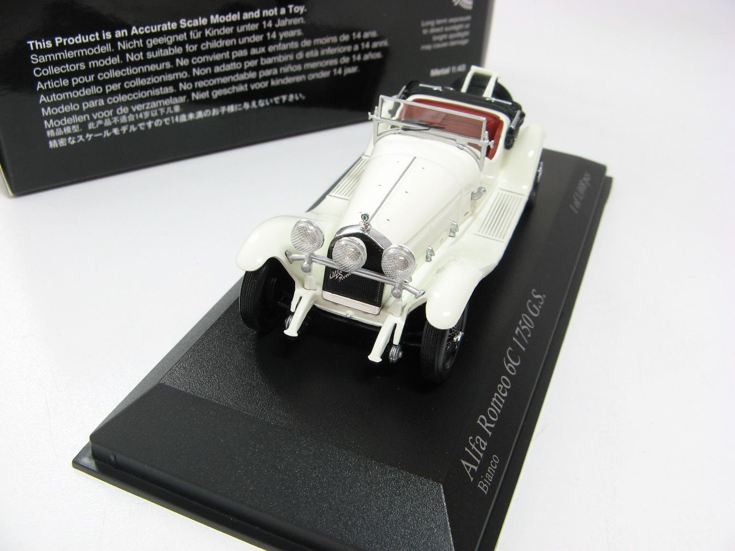 Minichamps 1:43 Alfa Romeo 6C 1750 G.S. 1930 White 400120430
