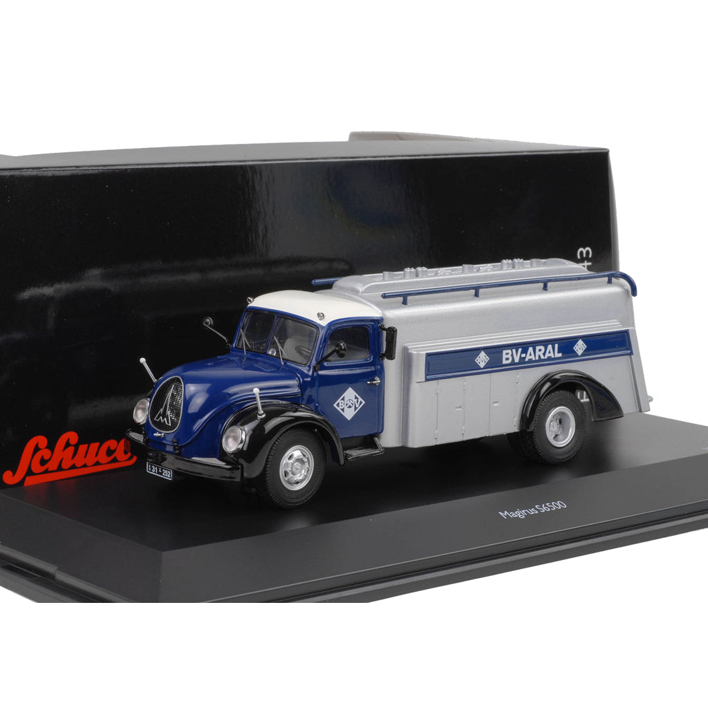 Schuco 1:43 Magirus Deutz S6500 Tank Truck Aral Blue 450303900
