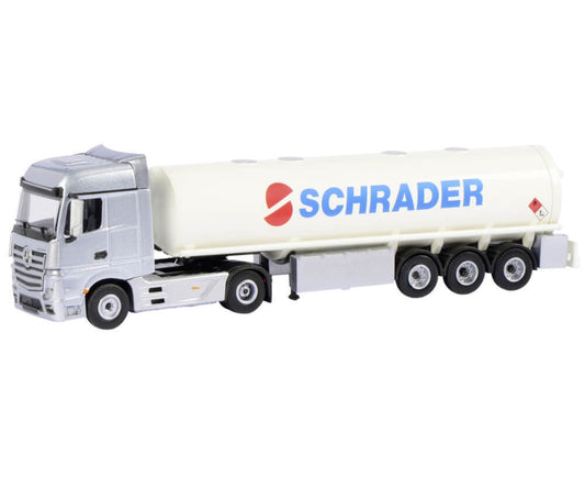 Schuco 1:87 Mercedes-Benz Actros with tanker trailer Schrader 452207000
