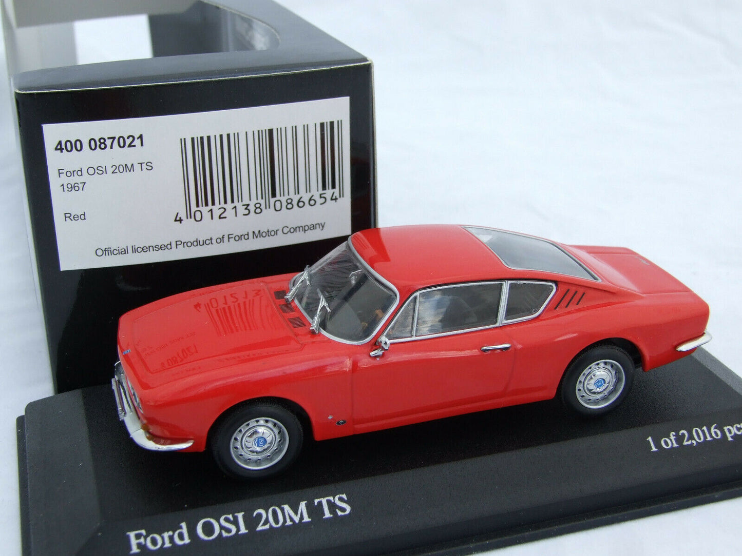 Minichamps 1:43 Ford OSI 20M TS 1967 Red 400087021