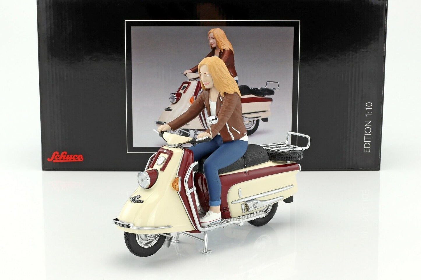 Schuco 1:10 Heinkel Tourist 103 A2 with rider 450654400