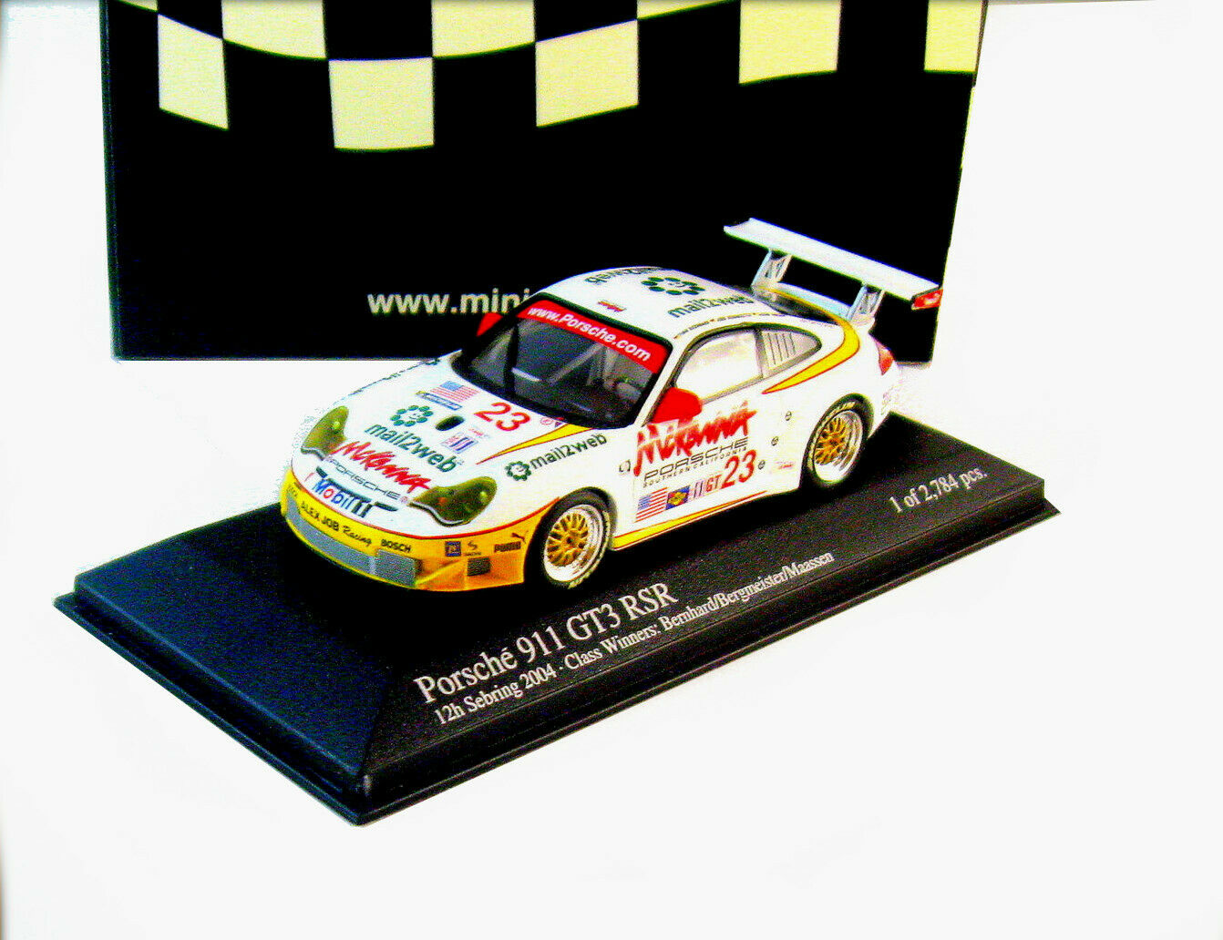 Minichamps 1:43 - Miniatura de carro de corrida (2) - 2x Porsche 911 Minichamps 1:43 - Miniatura de carro de corrida (2) - 2x Porsche 911