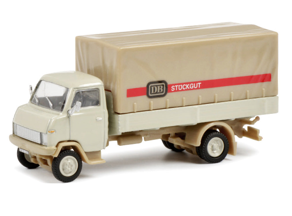 Schuco 1:87 MHI Deutsche Bundesbahn Stuckgut 3 cars Set - Mercedes Benz LP608 - Hanomag F55 - Volkswagen T2 452655300