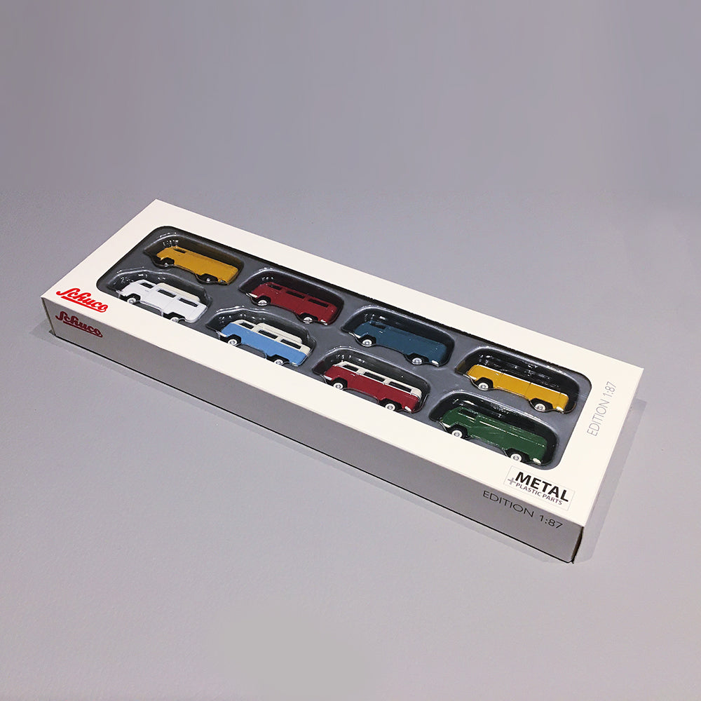 Schuco 1:87 8-Car Set Volkswagen T2 452668500
