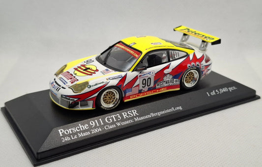 Minichamps 1:43 Porsche 911 GT3 RSR Maassen #90 Le Mans 2004 400046990