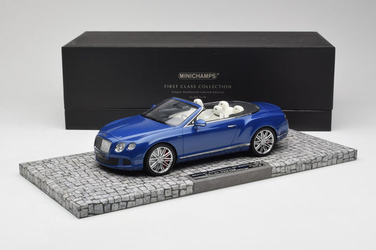 Minichamps 1:18 2013 Bentley Continental GT Speed Convertible Blue 107139331