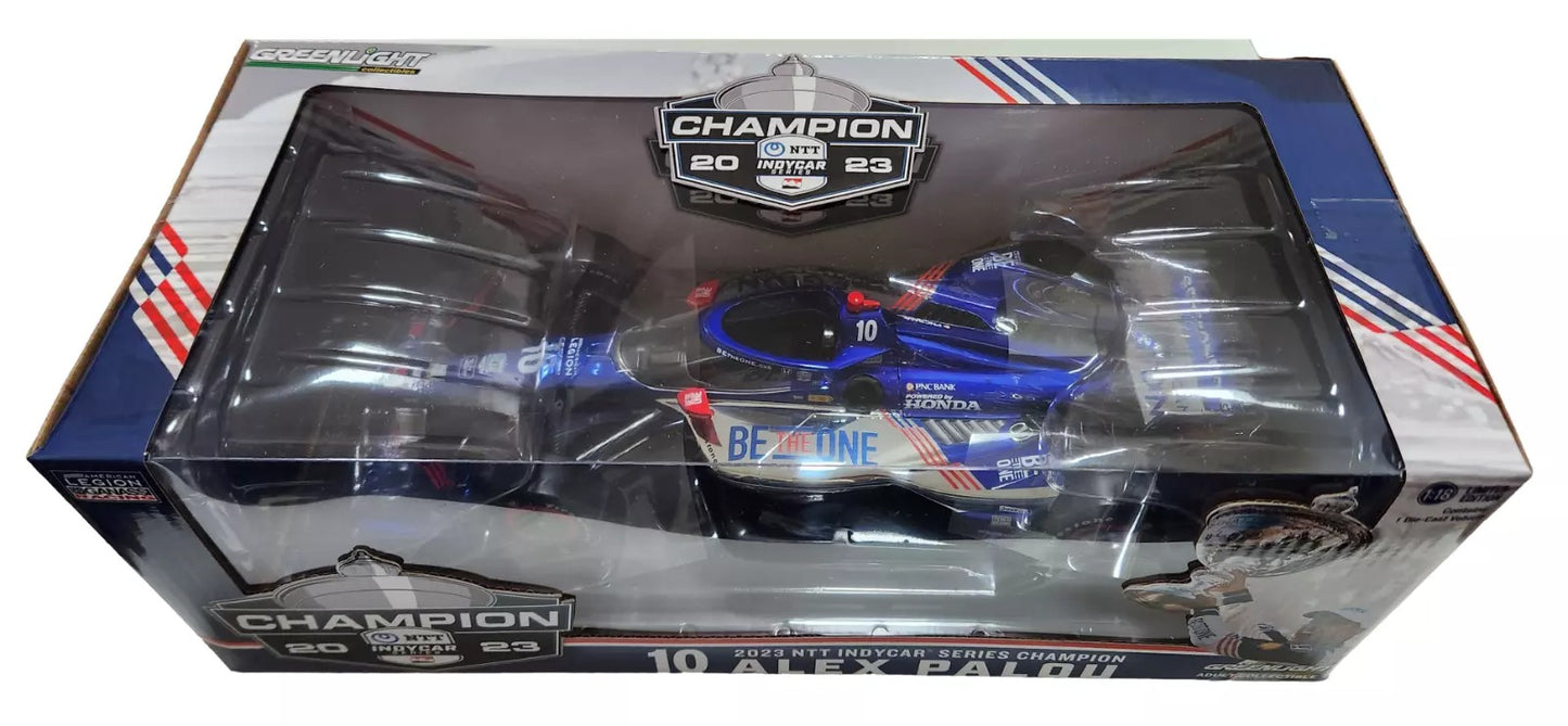 GreenLight 1:18 2023 #10 Alex Palou - 2023 NTT IndyCar Series Champion / Chip Ganassi Racing, American Legion (Road Course Configuration) 11230