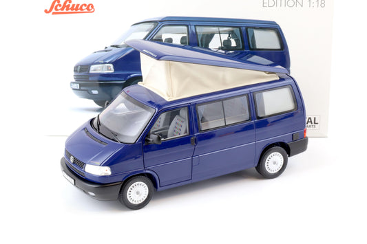 Schuco 1:18 Volkswagen T4b California Coach Westfalia Camper Blue 450042100