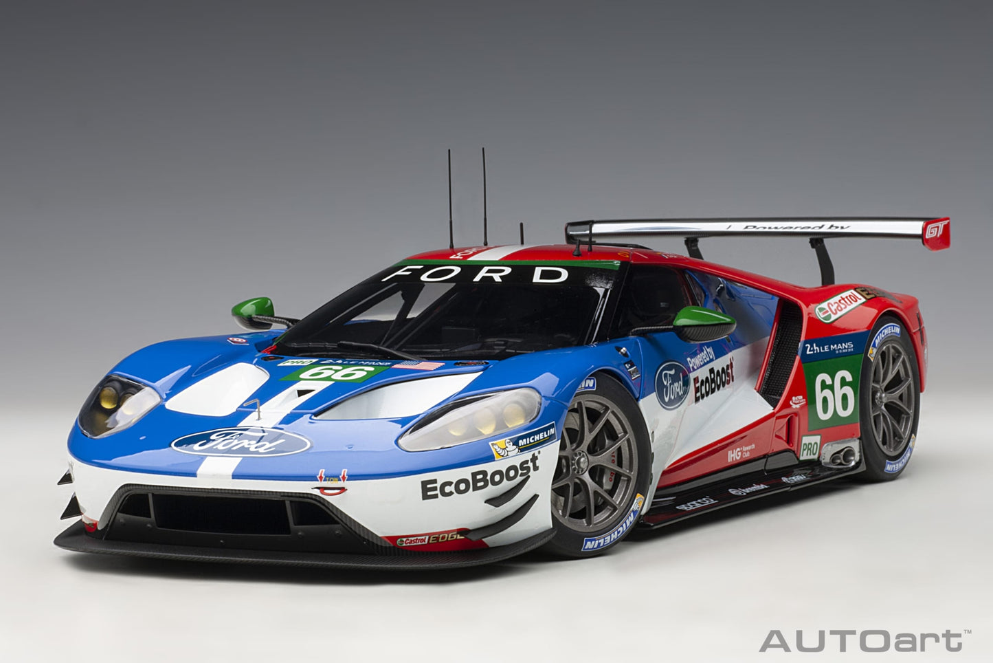 AUTOart 1:18 Ford GT GTE Pro Le Mans 24h 2016 #66 B.Johnson /S.Mucke /O.Pla 81610