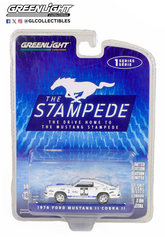 GreenLight 1:64 The Drive Home to the Mustang Stampede Series 1 - 1976 Ford Mustang II Cobra II - Stampede Car #2 13340-B