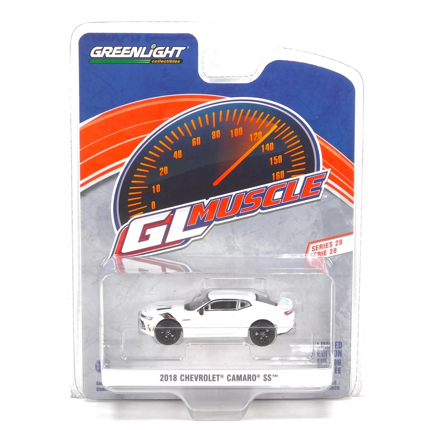 GreenLight 1:64 GreenLight Muscle Series 28 - 2018 Chevrolet Camaro SS Redline Edition – Silver Ice Metallic 13350-E