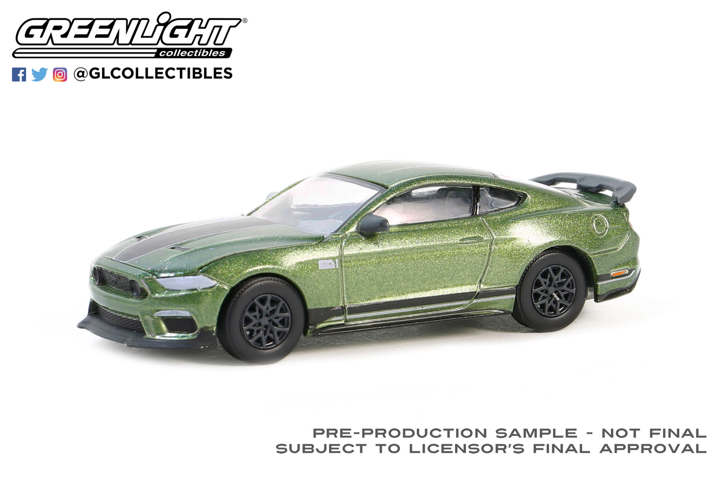 GreenLight 1:64 GreenLight Muscle Series 28 - 2022 Ford Mustang Mach 1 – Eruption Green 13350-F