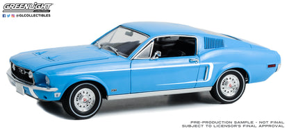 GreenLight 1:18 1968 Ford Mustang Fastback Ford Rainbow Of Colors West Coast USA Special Edition Mustang - Sierra Blue 13640