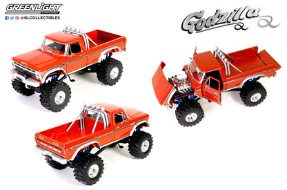 GreenLight 1:18 Kings of Crunch - Godzilla - 1974 Ford F-250 Monster Truck with 48-Inch Tires 13646