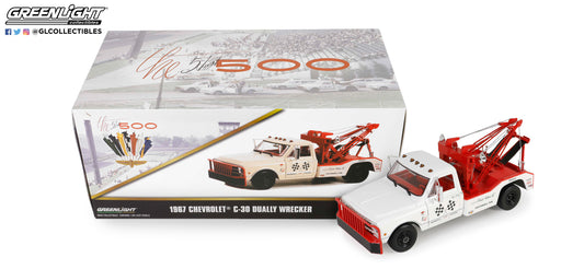 GreenLight 1:18 1967 Chevrolet C-30 Dually Wrecker - 51st Annual Indianapolis 500 Mile Race Official Truck Courtesy of Ernest Holmes Co. Chattanooga, Tennessee 13651