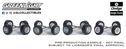 GreenLight 1:64 Auto Body Shop - Wheel & Tire Packs Series 8 - First Generation (1981-93) Dodge Ram Trucks 16190-A