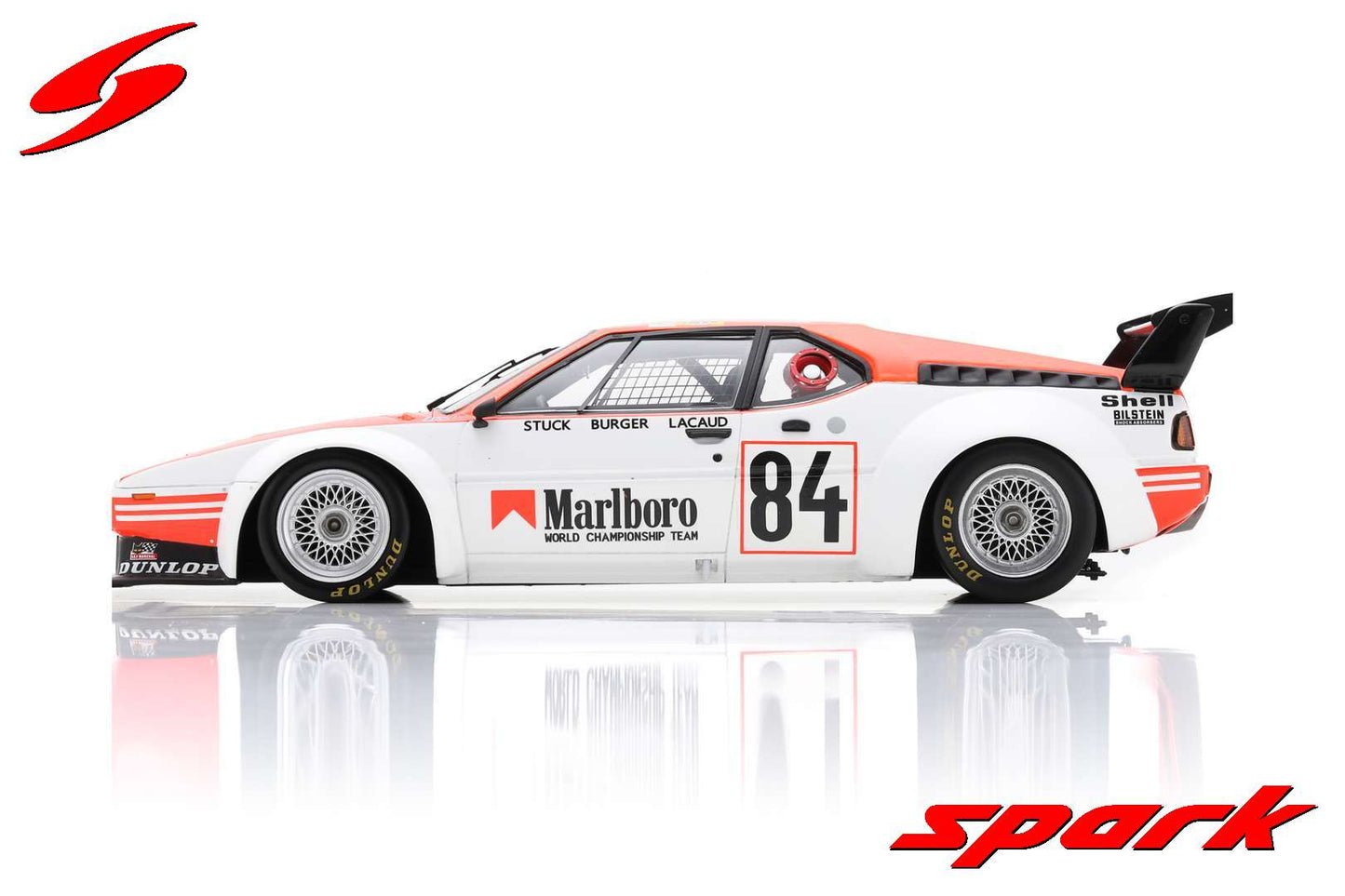 Spark 1:18 BMW M1 15th 24H Le Mans 1980 #84  H-J.Stuck - H-G.Burger - D.Lacaud 18S833