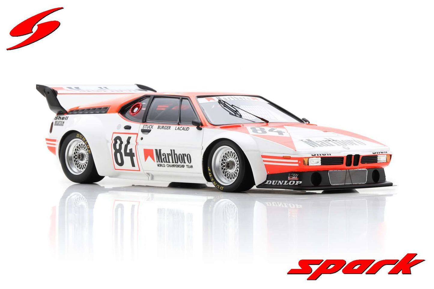 Spark 1:18 BMW M1 15th 24H Le Mans 1980 #84  H-J.Stuck - H-G.Burger - D.Lacaud 18S833