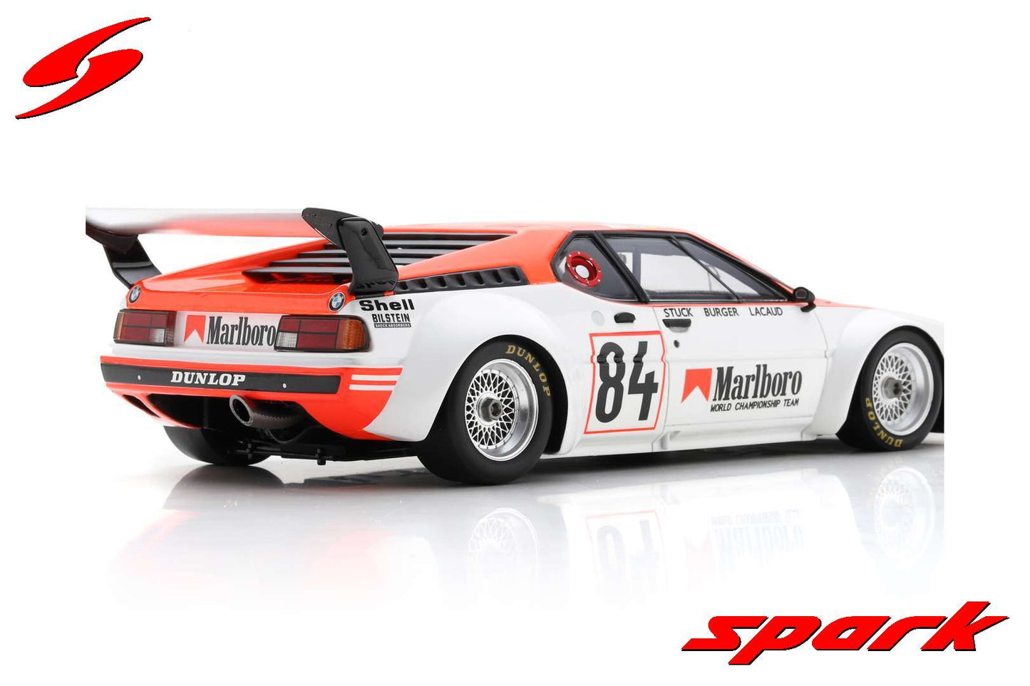 Spark 1:18 BMW M1 15th 24H Le Mans 1980 #84  H-J.Stuck - H-G.Burger - D.Lacaud 18S833