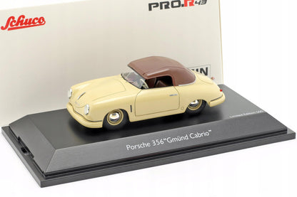 Schuco 1:43 Porsche 356 Gmund Cabriolet closed beige 450879700