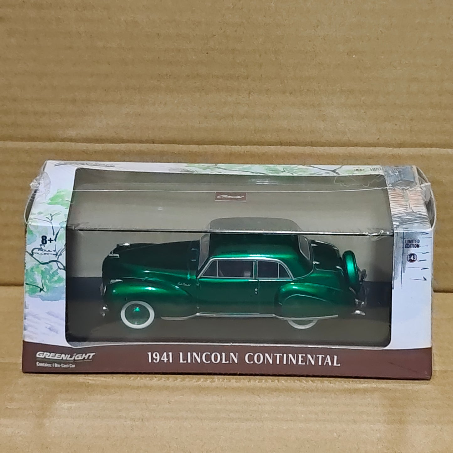 GreenLight Green Machine 1:43 1941 Lincoln Continental - Mayfair Maroon 86324