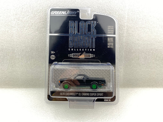 GreenLight Green Machine 1:64 Black Bandit Series 28 - 1978 Chevrolet El Camino Super Sport 28130-B