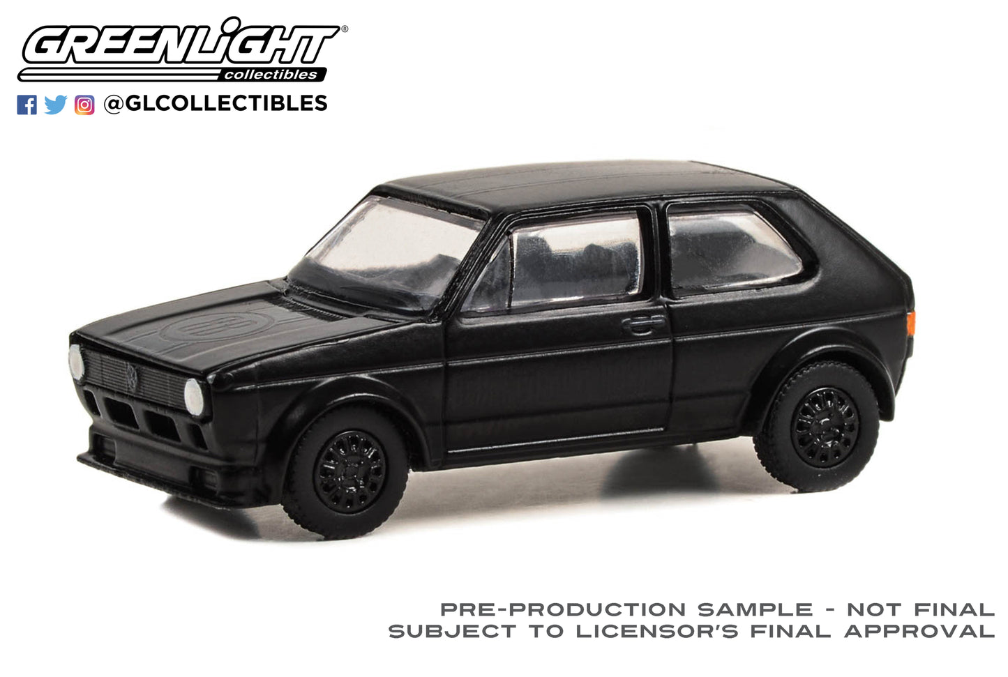 GreenLight 1:64 Black Bandit Series 28 - 1980 Volkswagen Rabbit Widebody - Black Bandit Racing 28130-C