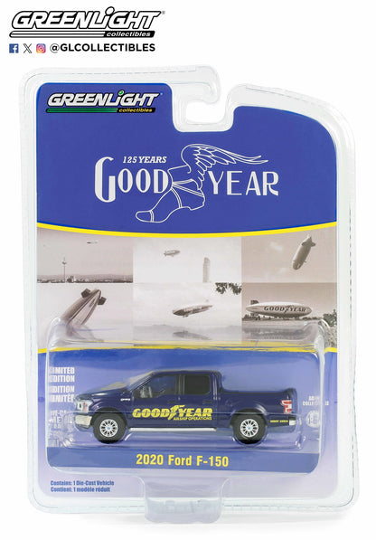 GreenLight 1:64 Anniversary Collection Series 16 - 2020 Ford F-150 - Goodyear Airship Operations - 125 Years Goodyear 28140-D