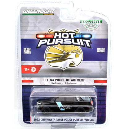 GreenLight 1:64 Hot Pursuit - 2022 Chevrolet Tahoe Police Pursuit Vehicle (PPV) - Helena Police Department, Helena, Alabama 30416