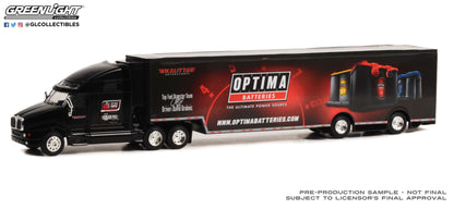 GreenLight 1:64 Kenworth T2000 - OPTIMA Batteries The Ultimate Power Source Transporter 30378