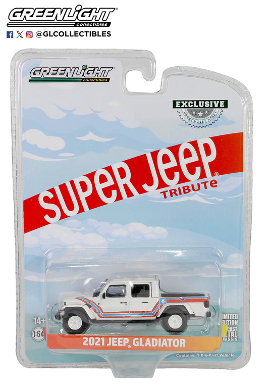 GreenLight 1:64 2021 Jeep Gladiator “Super Jeep” Tribute 30382