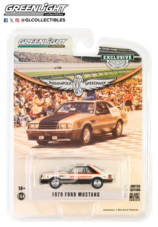 GreenLight 1:64 1979 Ford Mustang Hardtop 63rd Annual Indianapolis 500 Mile Race Official 500 Festival Car 30392