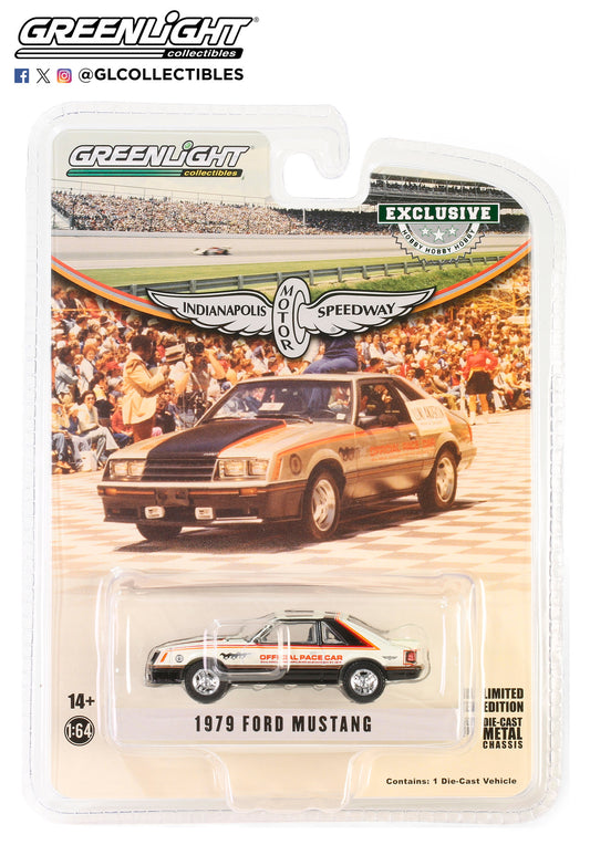 GreenLight 1:64 1979 Ford Mustang Hardtop 63rd Annual Indianapolis 500 Mile Race Official 500 Festival Car 30392