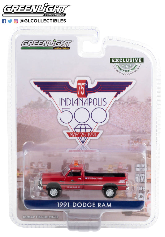 GreenLight 1:64 1991 Dodge Ram D-250 - 75th Annual Indianapolis 500 Mile Race Dodge Official Truck 30401