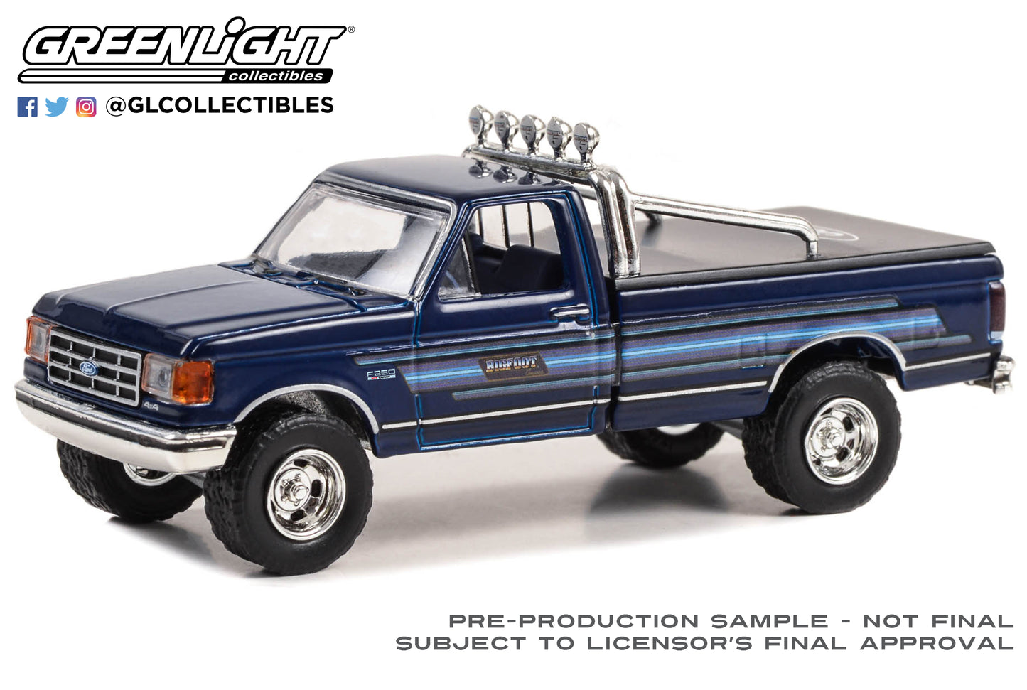 GreenLight 1:64 1987 Ford F-250 XLT Lariat - Bigfoot Cruiser #1 - Ford, Scherer Truck Equipment and Bigfoot 4x4 Collaboration (Only 300 Produced) 30433