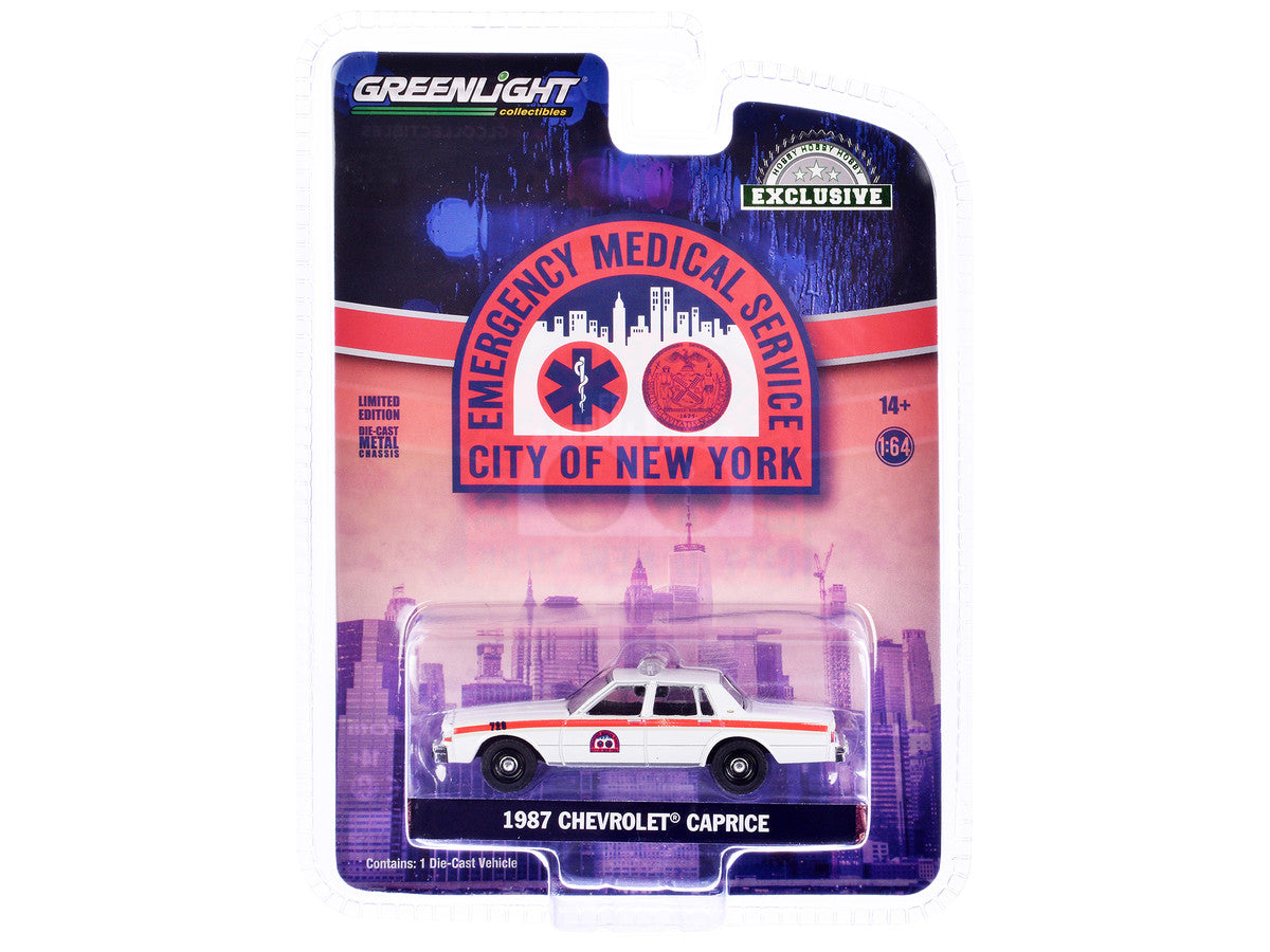 GreenLight 1:64 1987 Chevrolet Caprice - NYC EMS (City of New York Emergency Medical Service) (Hobby Exclusive) 30442
