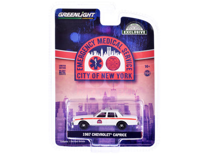 GreenLight 1:64 1987 Chevrolet Caprice - NYC EMS (City of New York Emergency Medical Service) (Hobby Exclusive) 30442