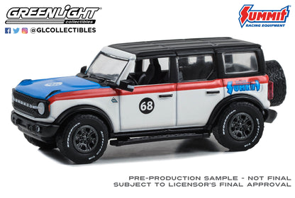 GreenLight 1:64 2022 Ford Bronco Black Diamond - Summit Racing #68 30447